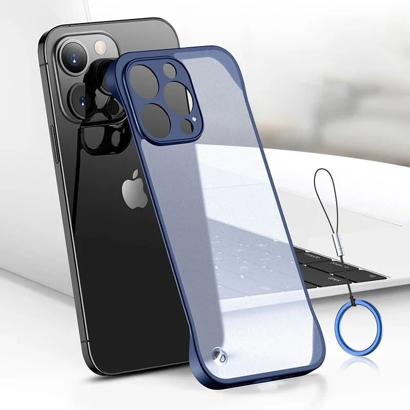 Ultra Thin Frameless Phone Cover - Per Iphone 16 15 14 Pro