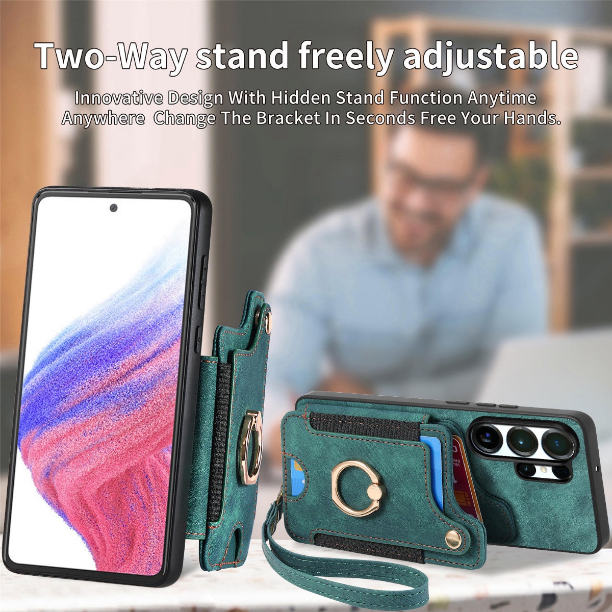 Custodia per telefono in pelle - Leather Wallet Card Holder Phone Cover recensione e prezzo