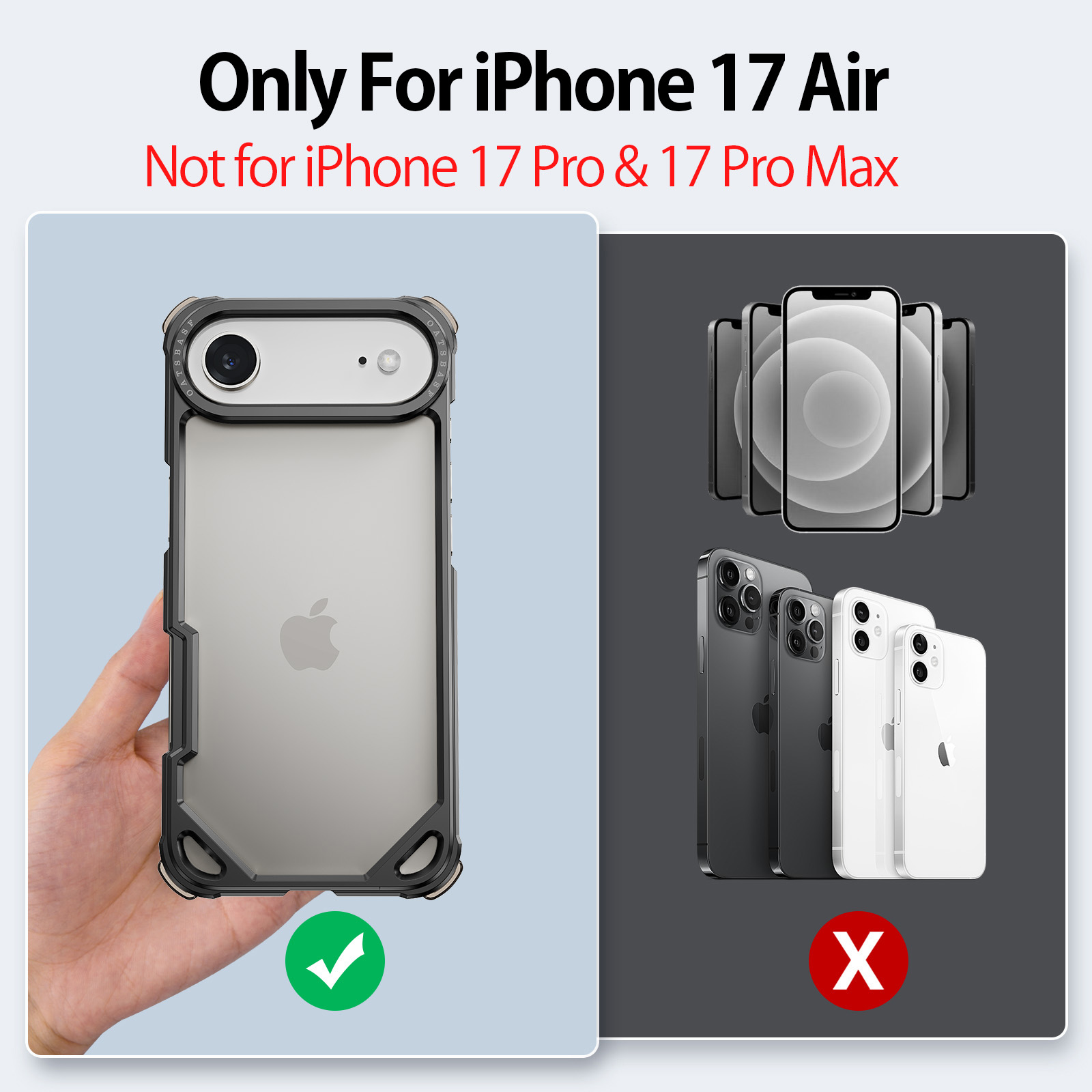 Custodia per iPhone 17 Air in  - Ultra Thin Frameless Phone Cover recensione e prezzo